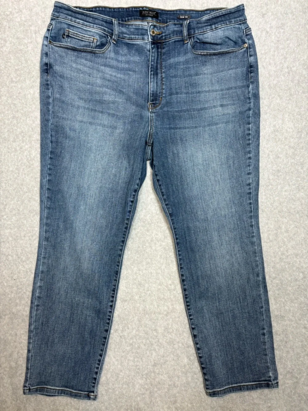 Judy Blue Slim Fit Denim Jeans-Medium-Wash Blue-Women Size 24W